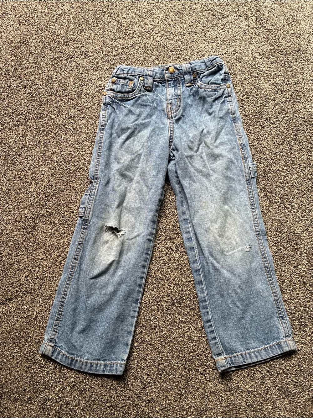 Wonderkids Boy’s Carpenter Style Denim Jeans, Size 5T